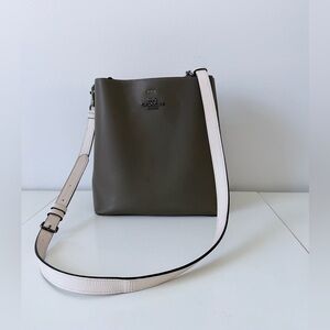 Coach Olive Bag with White Strap